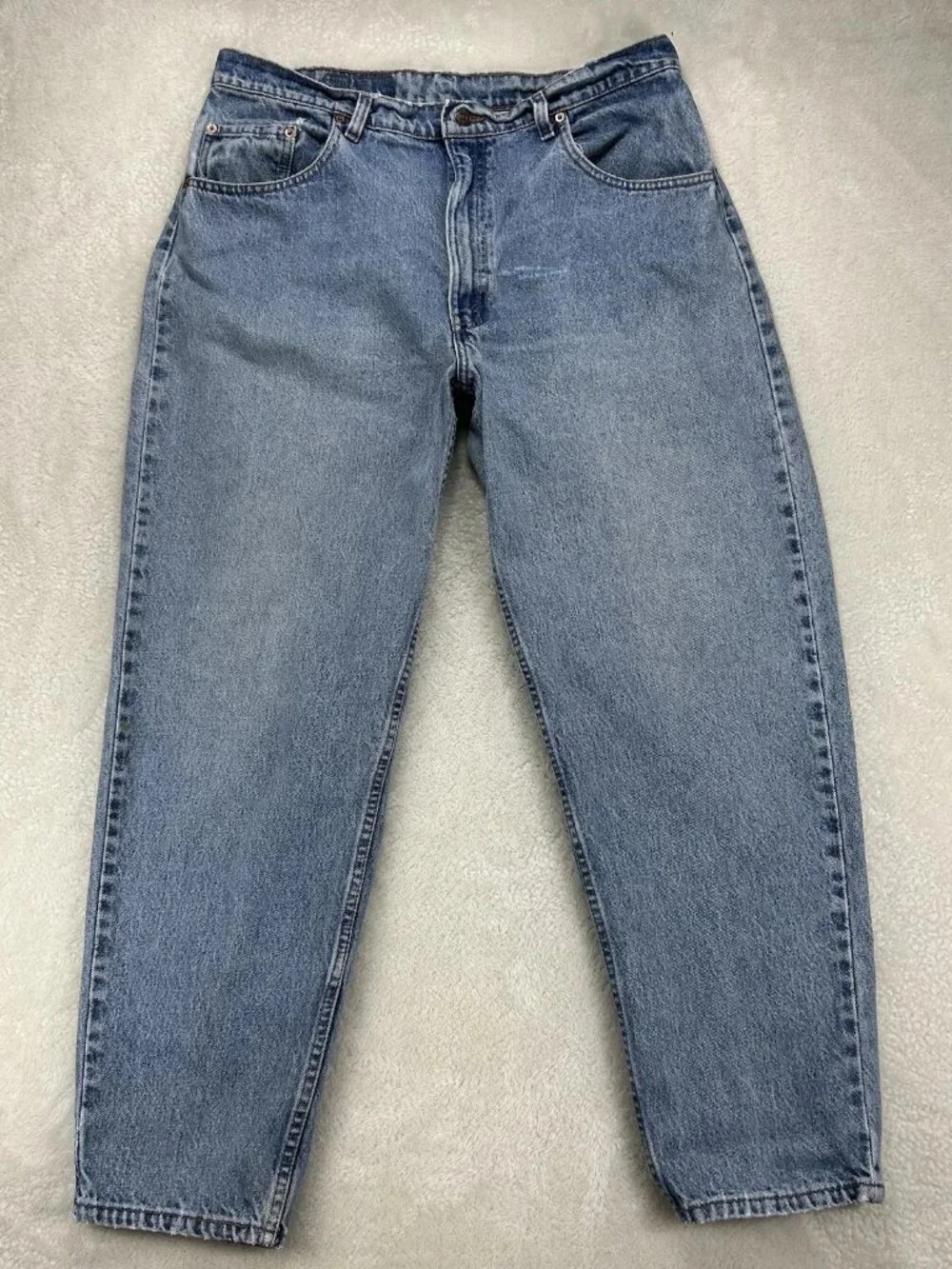 Vintage Levis 550 Jeans Mens Tag-36x36 Blue Denim Relaxed‎ USA Made “READ”